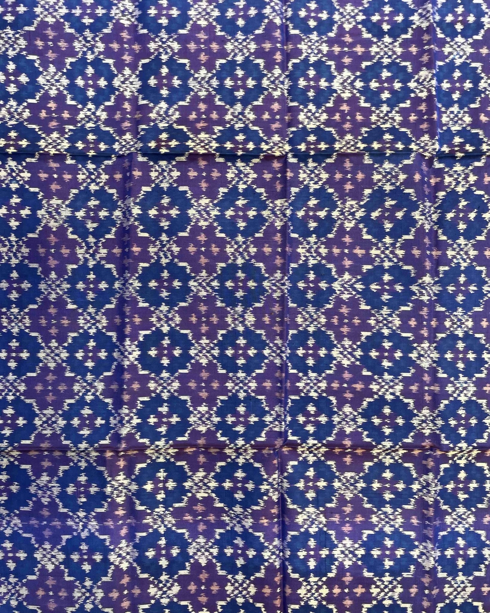 Sky Blue Buttonful Design Patola Dupatta - SindhoiPatolaArt