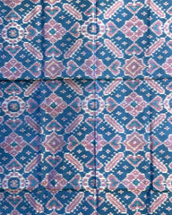 Sky Blue Manekchowk Patola Dupatta - SindhoiPatolaArt