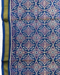 Sky Blue Solsitara Design Patola Dupatta - SindhoiPatolaArt