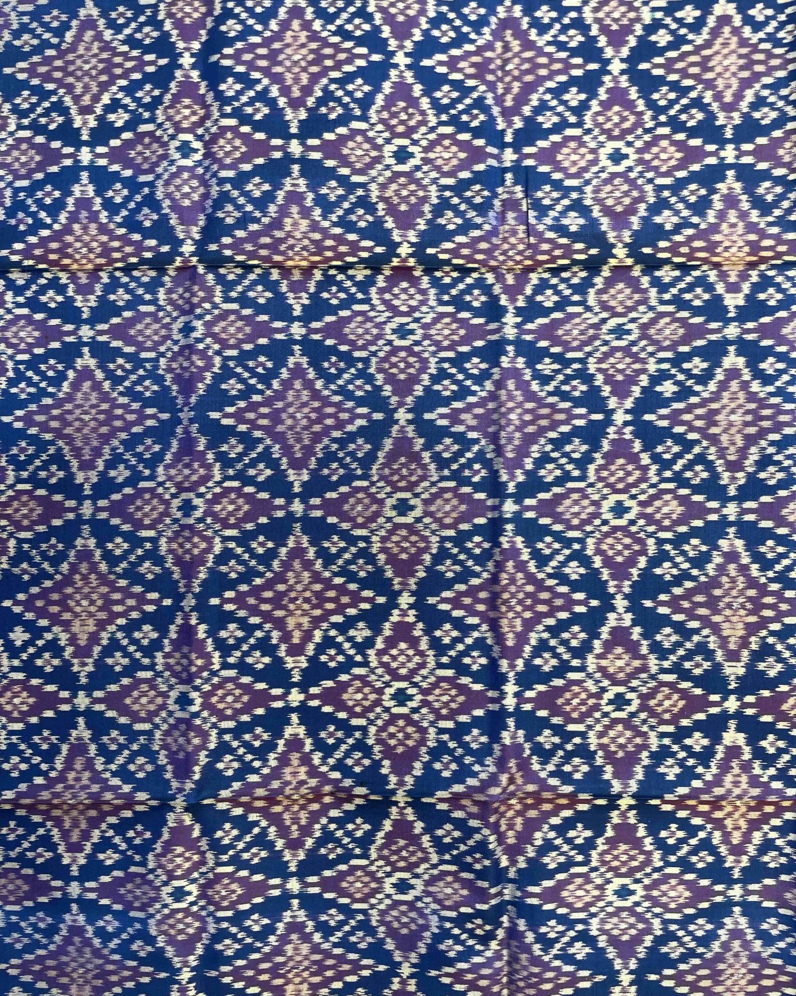 Sky Blue Solsitara Design Patola Dupatta - SindhoiPatolaArt