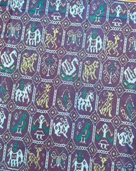 Turquoise & Onion Narikunj Patola Saree - SindhoiPatolaArt