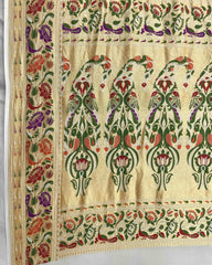 White Meenakari Bandhani Dupatta - SindhoiPatolaArt