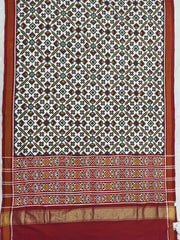 White Vhoragaji Patan Patola - SindhoiPatolaArt