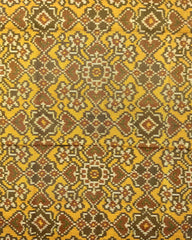 Yellow Ganga Jamuna Navratan Designer Patola Dupatta - SindhoiPatolaArt