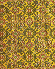 Yellow Ganga Jamuna Navratan Patola Dupatta - SindhoiPatolaArt