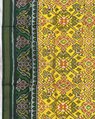 Yellow Ganga Jamuna Navratan Patola Dupatta - SindhoiPatolaArt