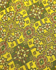 Yellow Ganga Jamuna Navratan Patola Saree - SindhoiPatolaArt