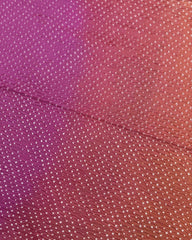 Yellow & Pink Shaded Chanderi Bandhani Saree - SindhoiPatolaArt
