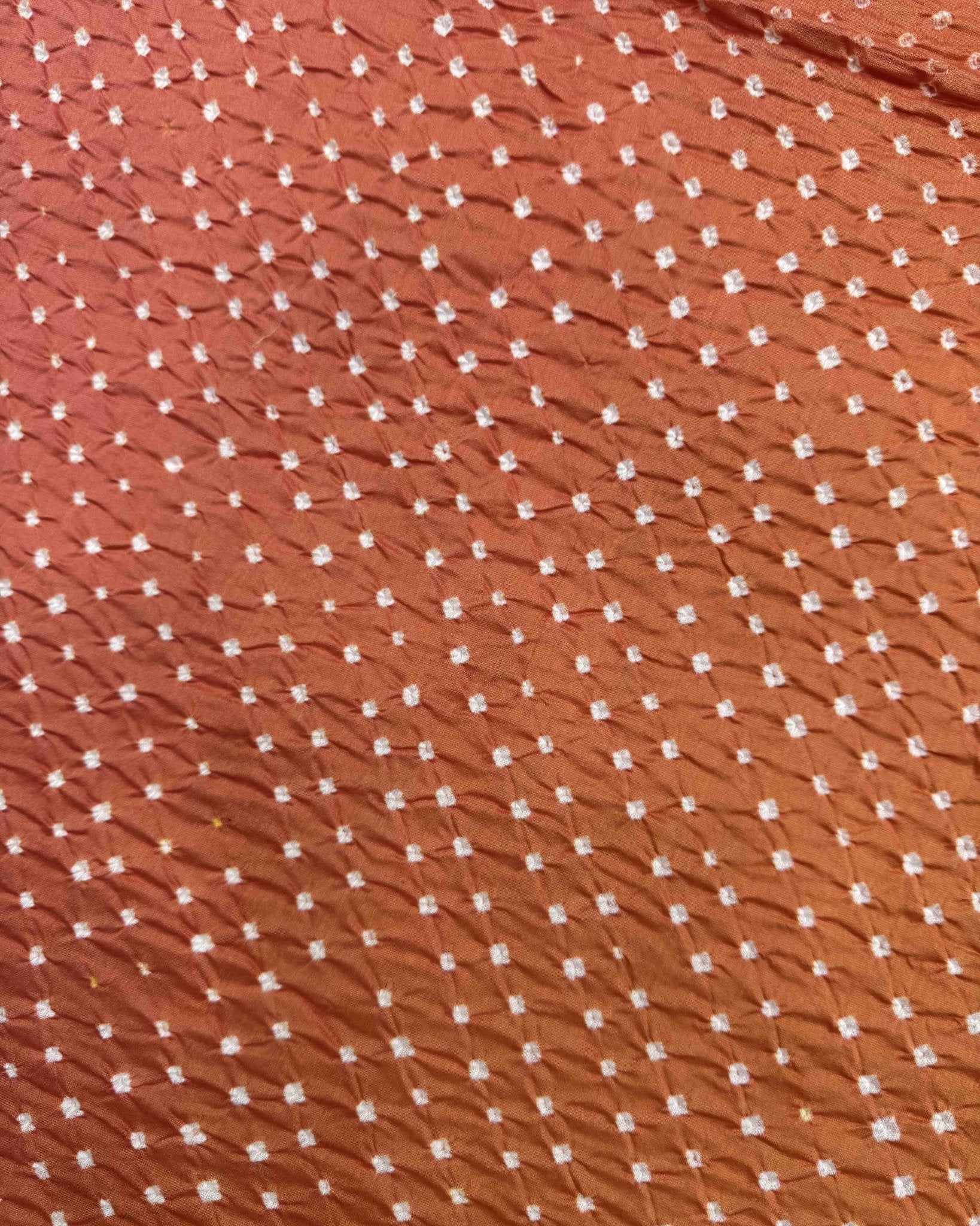 Yellow & Pink Shaded Chanderi Bandhani Saree - SindhoiPatolaArt