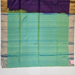 Soft Silk Butta Dark Purple Colour Saree with Light Green Pallu