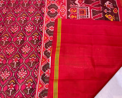 Maroon & Pink Fulkari Designer Patola - SindhoiPatolaArt