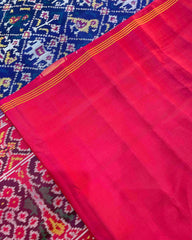 Pink & Blue Narikunj Designer Patola Saree