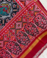 Red & Black Narikunj with Manekchowk Designer Patola Dupatta