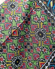 Black & Green Navratan Patola Shawl