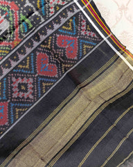 Black & Green Manekchowk Patola Shawl