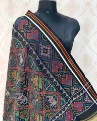 Black & Green Manekchowk Patola Shawl