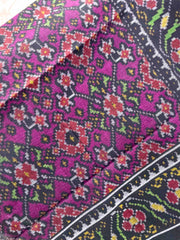 Black & Purple Navratan Patola Shawl