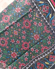 Black & Green Navratan Patola Shawl