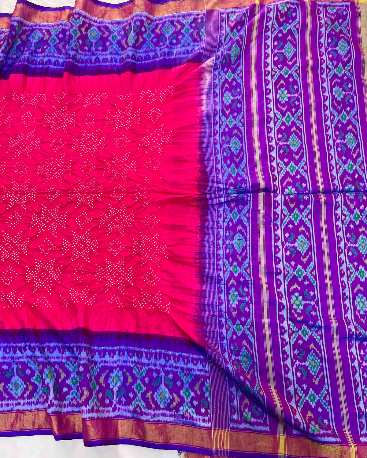 Purple & Pink Patola Bandhej