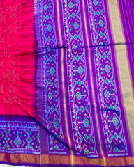 Purple & Pink Patola Bandhej