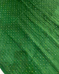Green Bandhani Saree
