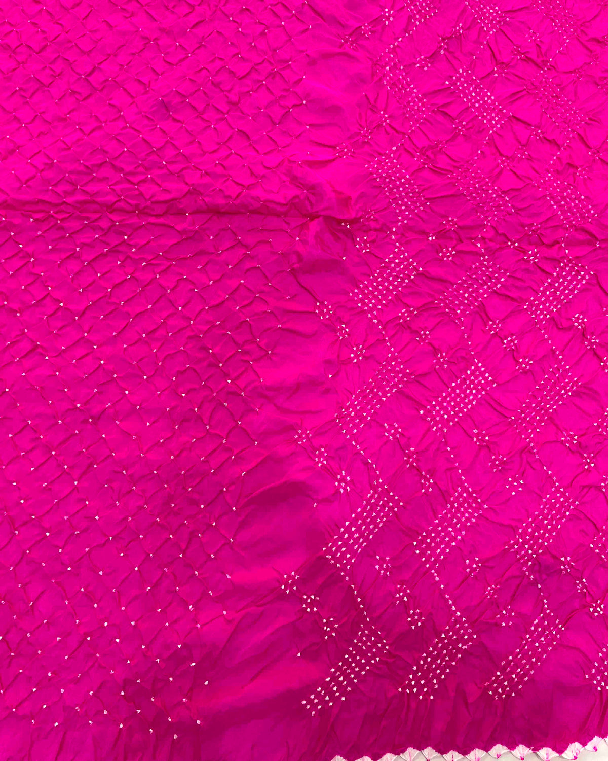 Pink Bandhani Saree