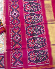 Purple & White Navratan Designer Patola Saree