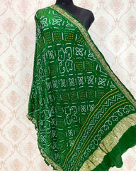 Green Bandhani Dupatta