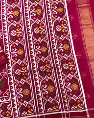 Pink Leheriya Narikunj Flower Designer Patola Saree