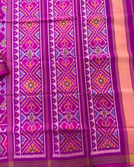 Purple Navratan Designer Patola Saree