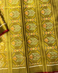 Golden Navratan Tissue Designer Patola Saree