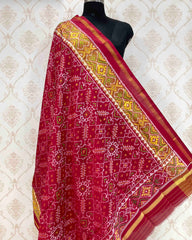 Red Manekchowk Designer Patola Dupatta