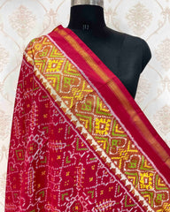 Red Manekchowk Designer Patola Dupatta