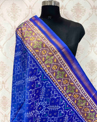 Blue Manekchowk Designer Patola Dupatta