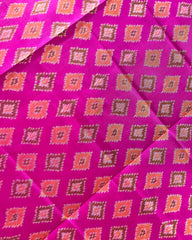 Pink Small Panchanda Designer Patola Dupatta