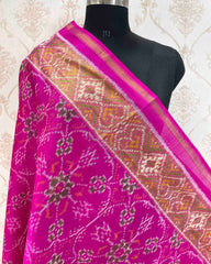 Pink Chhabdi Designer Patola Dupatta