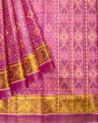 Pink Panchanda Designer Patola Saree
