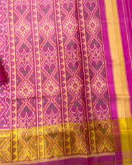 Pink Panchanda Designer Patola Saree