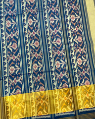 Navy Blue Navratan Designer Patola Saree