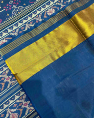 Navy Blue Navratan Designer Patola Saree