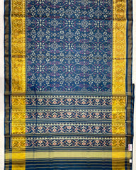 Navy Blue Navratan Designer Patola Saree