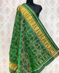 Green Manekchowk Designer Patola Dupatta