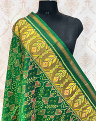 Green Manekchowk Designer Patola Dupatta