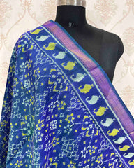 Blue Navratan Designer Patola Dupatta