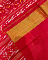 Red Navratan Designer Patola Saree
