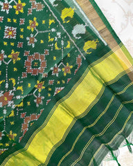 Green Navratan Designer Patola Dupatta