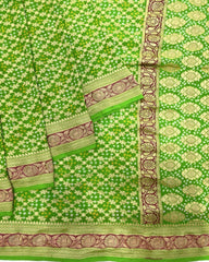 Banarasi Georgette Bandhani Saree - SindhoiPatolaArt
