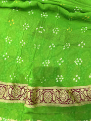 Banarasi Georgette Bandhani Saree - SindhoiPatolaArt