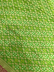 Banarasi Georgette Bandhani Saree - SindhoiPatolaArt