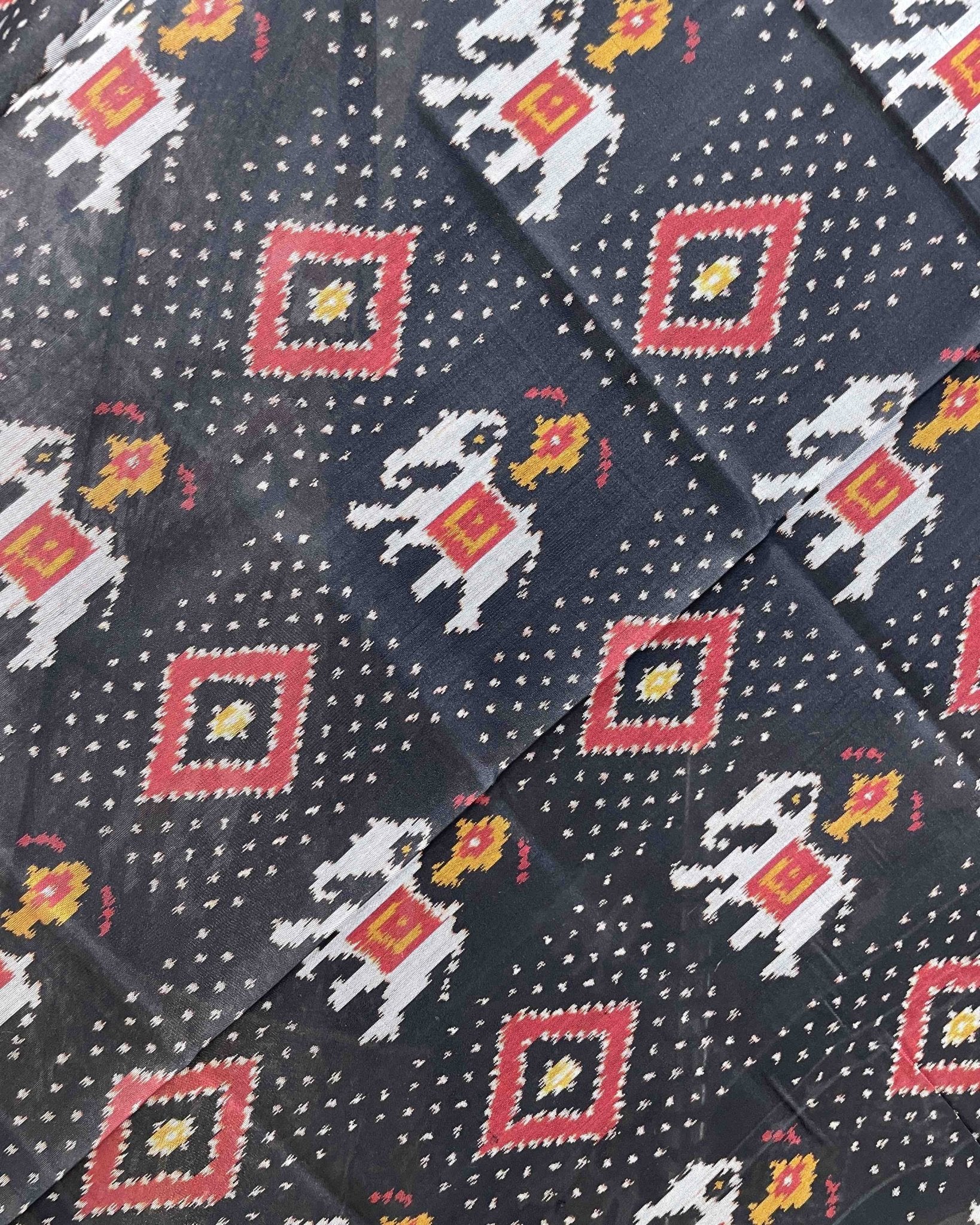 Black Narikunj Doted Designer Patola Dupatta - SindhoiPatolaArt